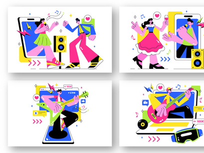 10 Virtual Concert Illustration