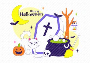 10 Halloween Festive Illustration