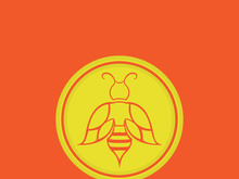 Bee Logo Template vector icon illustration design