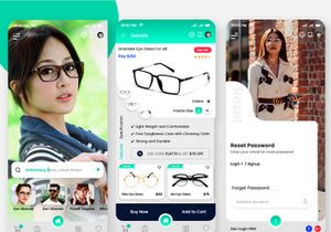 Specs or Eye Glasses Online Shopping Store UI Kit