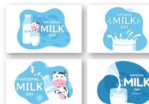 12 Happy Milk Day Illustration