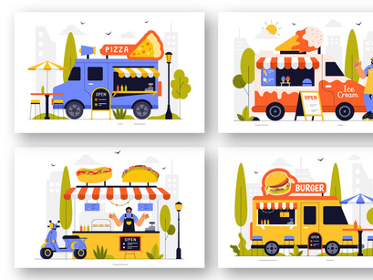 13 Street Food Festival Illustration