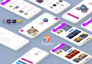Tripppled-Movie Booking Mobile App UI Kit