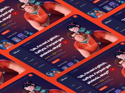 Movie Landing Page Design Concept