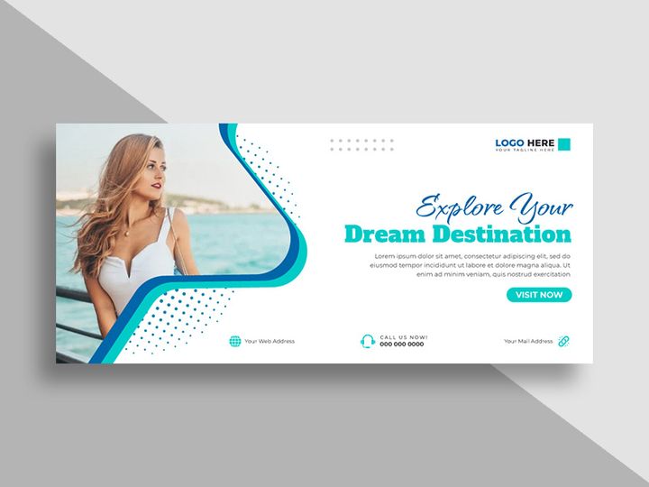 Travel Agency Facebook Cover Template Ver-5
