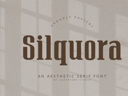 Silquora - Serif Font preview picture