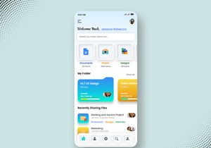 Files Storage and Sharing Mobile App UI Kit