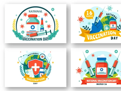 12 National Vaccination Day Illustration