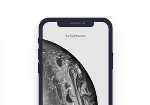 iPhone XS Super Flat Mockup