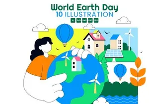 10 World Earth Day Illustration