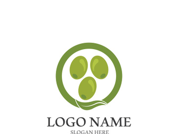 Extra virgin olive oil logo icon design vector illustration preview picture