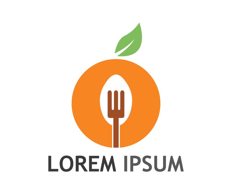 Leaf and spoon logo