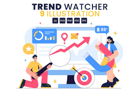 9 Trend Watcher Analysis Illustration