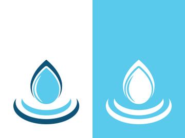 Background water drop logo icon vector illustration preview picture