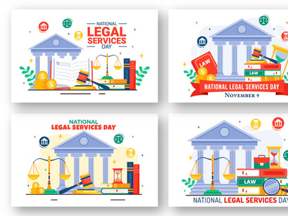 12 National Legal Services Day Illustration