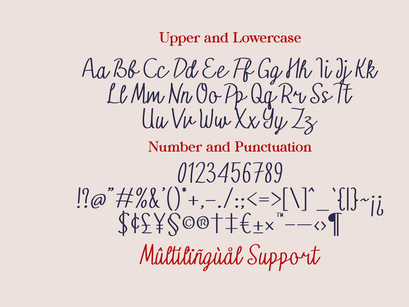 For U - Handwritten Font