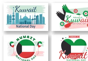 13 National Kuwait Day Illustration
