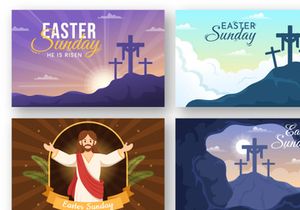 17 Happy Easter Sunday Day Illustration