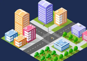 Isometric Bundle Buildings