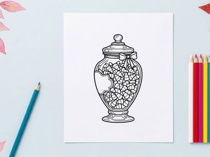 Crystal glass jar filled with sparkling diamond gems. Luxury decorative container holding precious stones for high-end display.