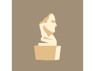 Bust cartoon vector illustration preview picture