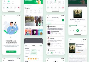 Easybooks - Audiobook UI Kit for Sketch