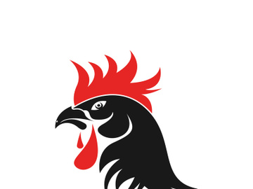 Rooster logo icon vector and symbol template design illustration preview picture