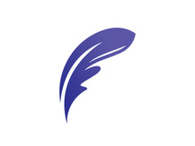 Feather Logo Vector design Template