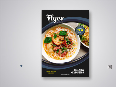 Restaurant Flyer Template Bundle V04