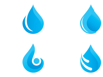 water drop Logo Template vector water icon design preview picture