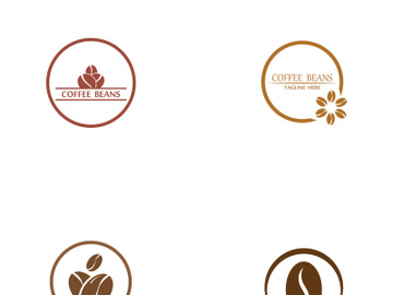 Coffee bean logo for cafe, business, label. preview picture