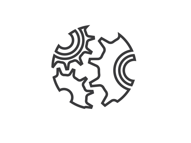 Gear icon logo vector