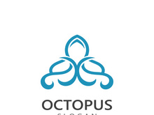 Octopus logo image design icon illustration animal vector