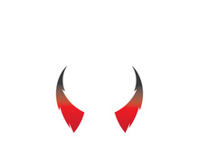 Devil horn Vector icon design illustration Template