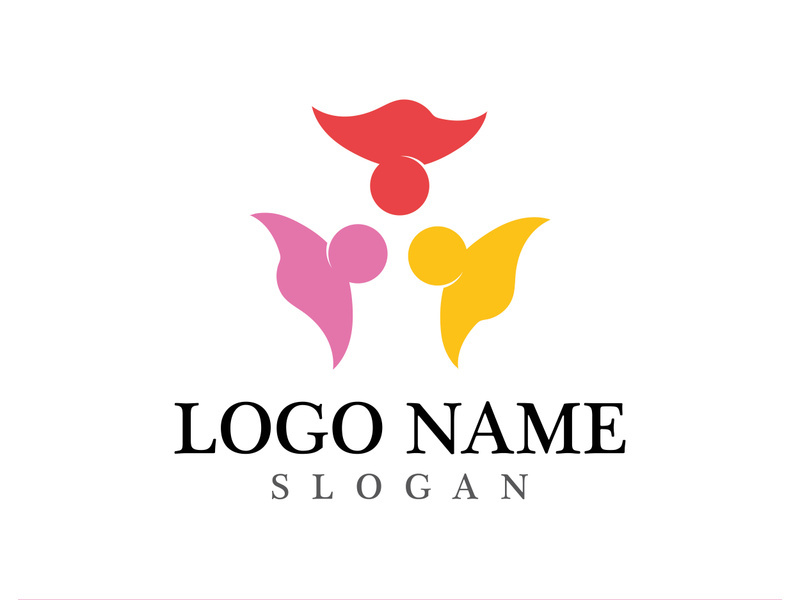 Community logo and symbol vector icon template