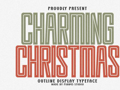 Charming Christmas - Outline Display