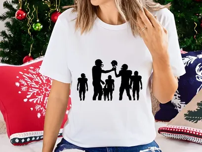 American football players in action silhouette illustration