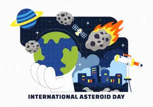 10 World Asteroid Day Illustration
