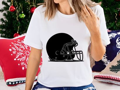American football helmet illustration