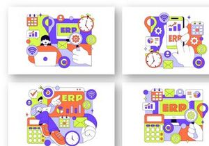 10 ERP Software System Illustration