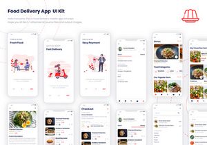 Freebie Food Delivery UI Kit