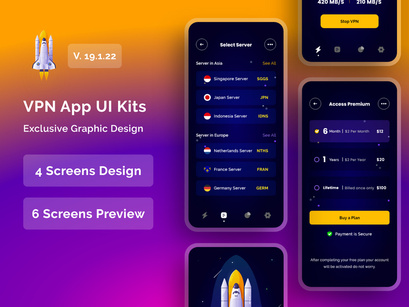 VPN App UI Kits