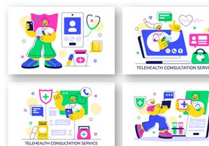 10 Telehealth Consultation Service Illustration