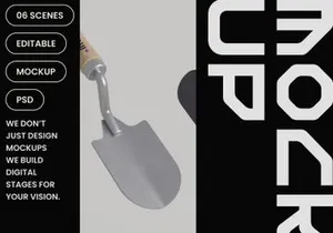 Garden Hand Scoop Mockup