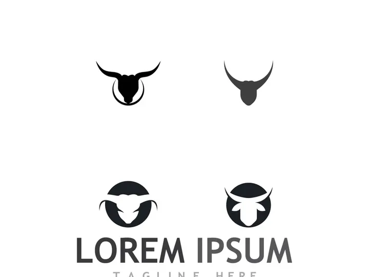 bull head horn logo