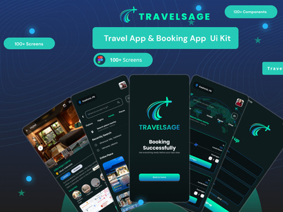 Travel Mobile App UI Kit | Travel Booking App | Booking App | Travel