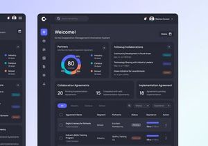 Comains - Collaboration Management Information System Landing Page