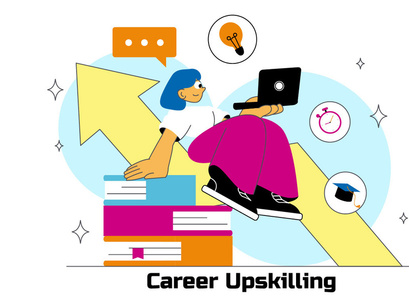 10 Career Upskilling Illustration