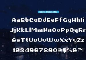 Rainy Pixelo | Pixelated Font