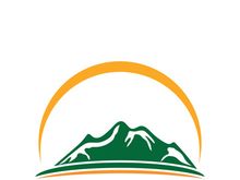 Mountain icon logo template vector illustration design